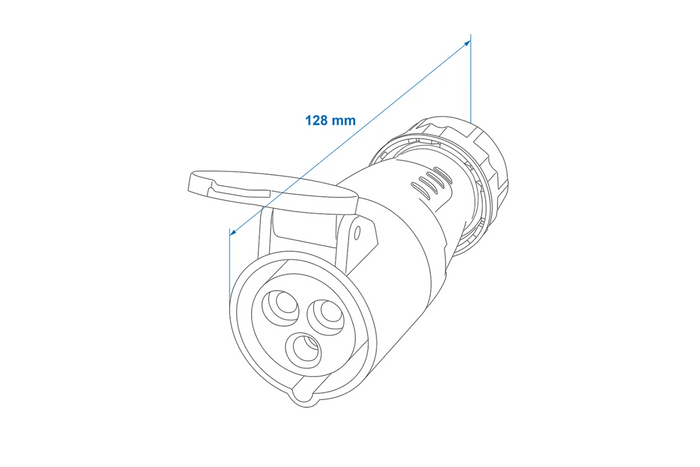 Externí zásuvka CEE 16A 230V ProPlus 373502 s odnímatelným krytem