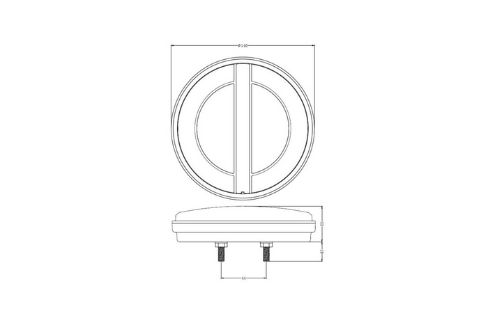 TruckLED L1884 LED zadní světlo 3 funkce pravé