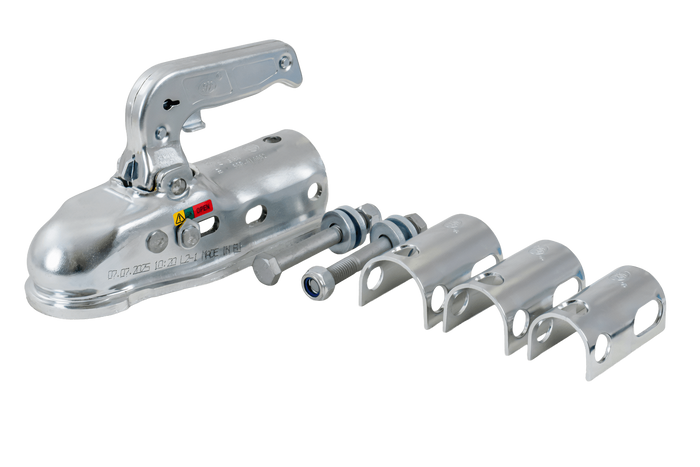 Kulové tažné zařízení STEELPRESS BC-3000.1D-00-00+Z3 pro přívěs o hmotnosti 3000 kg s trubkovou ojí 35-50 mm