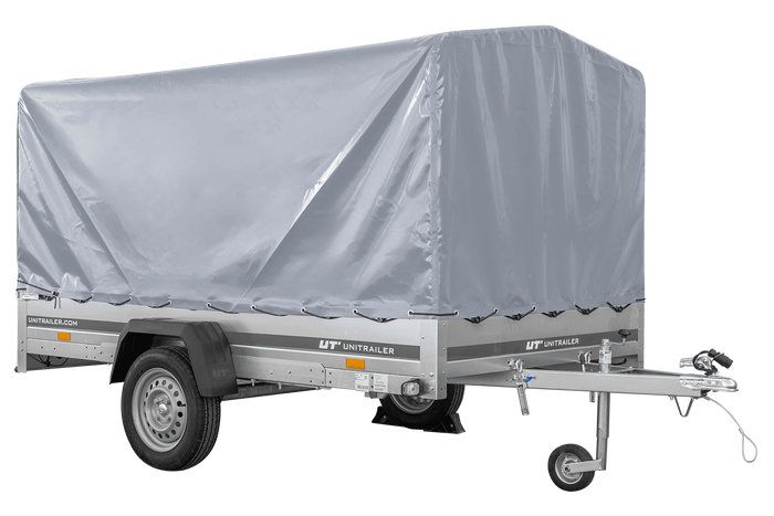 Jednonápravový přívěs 264x150 UNITRAILER GARDEN 265 KIPP s rámem H-1100 a šedým krytem