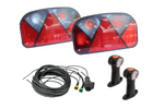 Sada světel: zadní světla ASPÖCK + boční obrysová světla ASPÖCK + svazek MANTES 7m 13pin