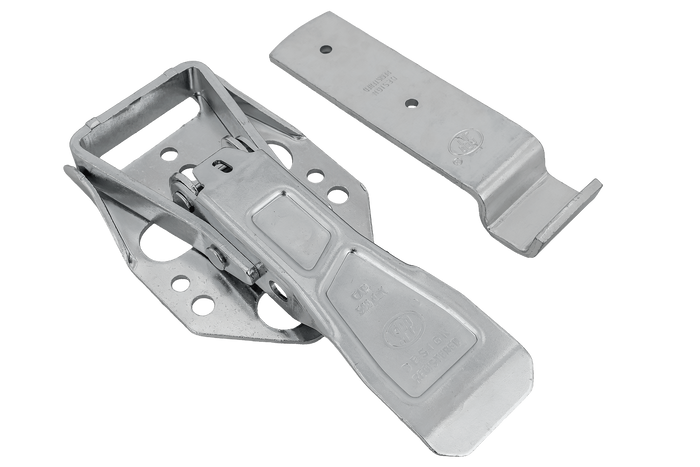 Boční tažné zařízení s upevňovacím prvkem STEELPRESS ZB-04C+Z-01A pro úplné uzavření boku přívěsu