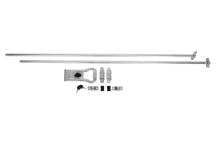 Zamykací závora pro kontejnerový přívěs STEELPRESS ZD-03 V.3, zámek dveří 3000 mm