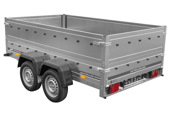 Přívěs za auto 264x150 UNITRAILER GARDEN 265/2 KIPP s bočnicemi BIS