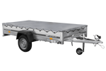 Lehký přívěs 264x125 UNITRAILER GARDEN 264 KIPP s šedou plachtou