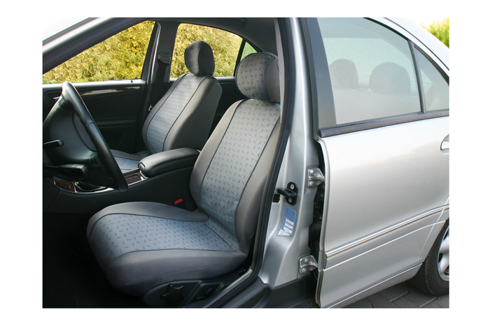 Sada potahů na autosedačky LAMPA Glamur šedá, pro přední sedadla