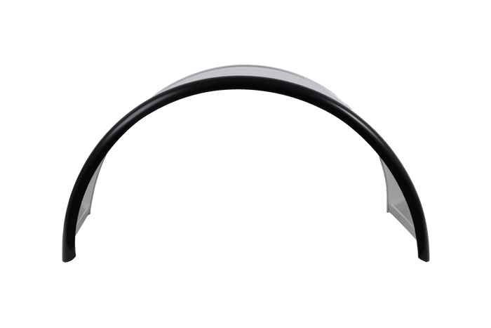 Dvojitý blatník pro přívěs 16-17,5" DOMAR DK7135 podběh kola 1000/450 mm kovový s gumovým okrajem