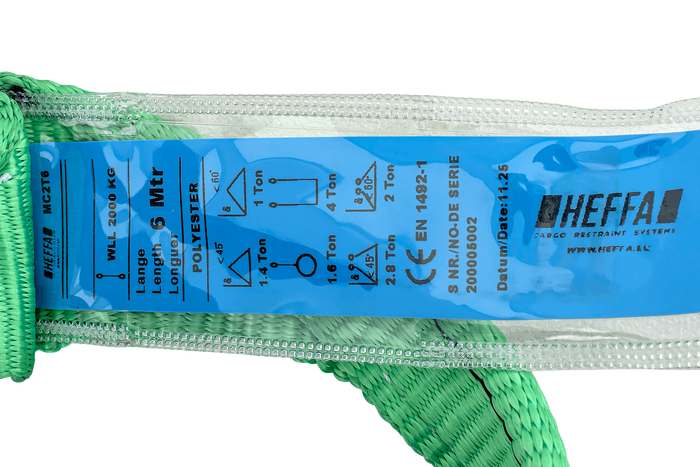 Jeřábový smyk HEFFA 6m/60mm/2t s oky