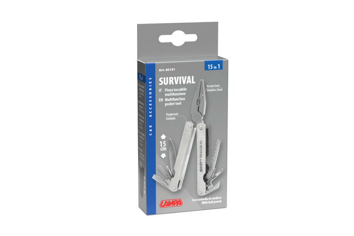 LAMPA 66141 Multifunkční nástroj 15 v 1 kapesní velikost