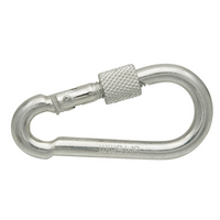 Karabina s pojistkou pro lana DROMET KSZ.6.60 hasičská karabina 6x60mm