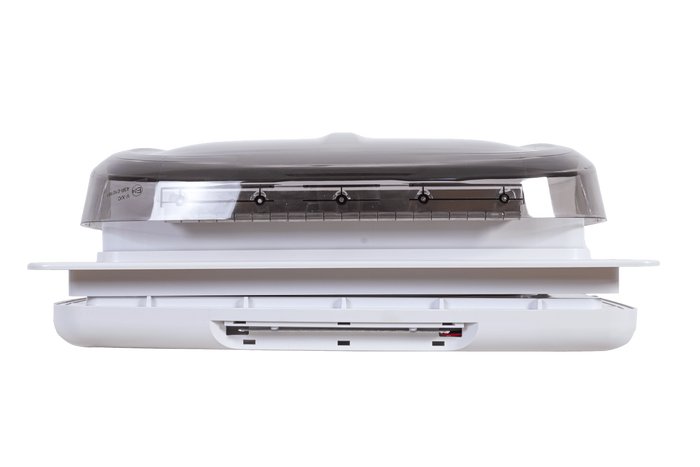 Automatický střešní ventilátor PUNDMANN PLUS FAN pro obytné vozy s osvětlením, roleta 400×400 mm