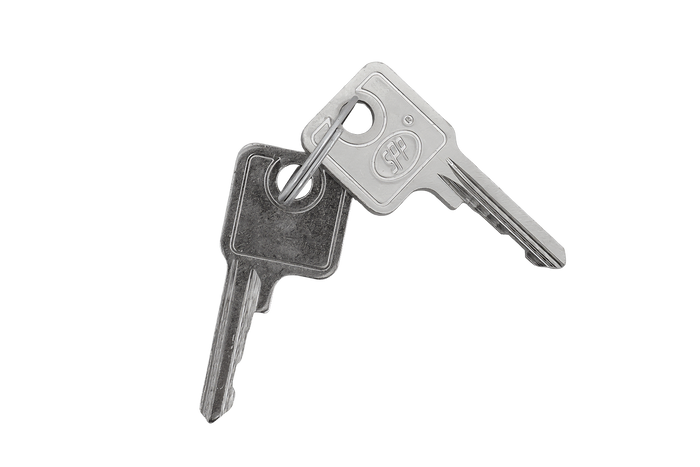 Boční tažné zařízení s upevňovacím prvkem STEELPRESS ZB-13A+Z-11A, kompletní boční zámek přívěsu s klíčem