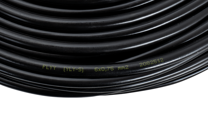 Elektrický kabel HYBSZ YLY-S 6x0,75 šestižilový - 1m