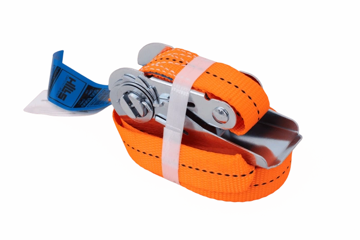 HILLS 5m/25mm/1t oranžový jednodílný popruh s napínačem