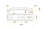 Držák bočního tažného zařízení UNITRAILER Z-02/BVG 10-B pro boční tažné zařízení přívěsu