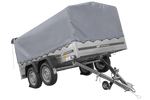 Dvounápravový přívěs 264x150 UNITRAILER GARDEN 265/2 KIPP s rámem H-800 a šedou plachtou