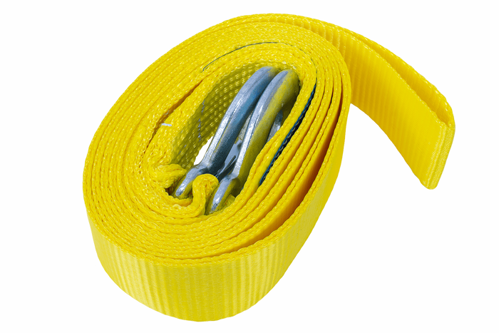 Tažné lano s háky Tažný popruh UNITRAILER 4,5m/50mm/3t žlutý