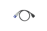 Adaptér s CEE zástrčkou a zásuvkou s ochranným kontaktem 16A 230V ProPlus 373530DE s kabelem 150 cm