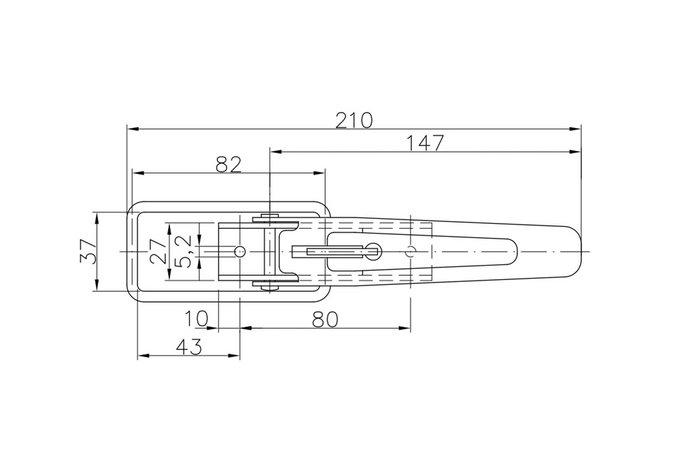 Boční hák pro přívěs WINTERHOFF BV 10-1