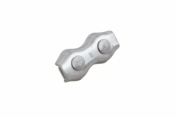 Dvojitá sedlová lanová svorka DROMET ZLS.4 pro lana o průměru 4 mm