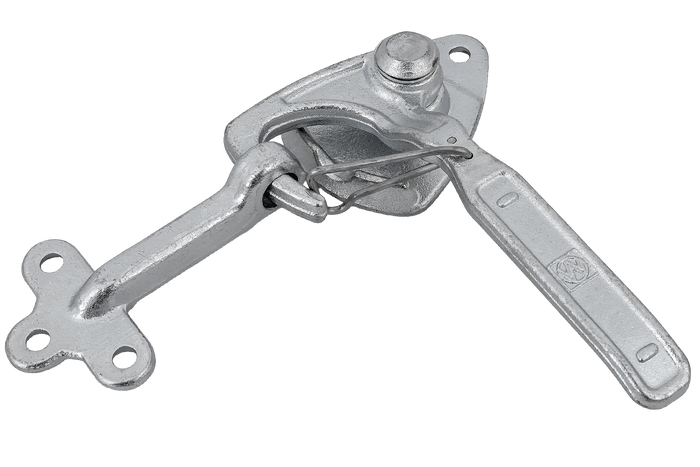 Levé boční tažné zařízení s upevňovacím prvkem WINTERHOFF WV 20-L + WVG 20-A, kompletní uzavření strany přívěsu