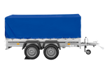 Dvounápravový přívěs 264x150 UNITRAILER GARDEN 265/2 KIPP s rámem H-800 a modrým krytem