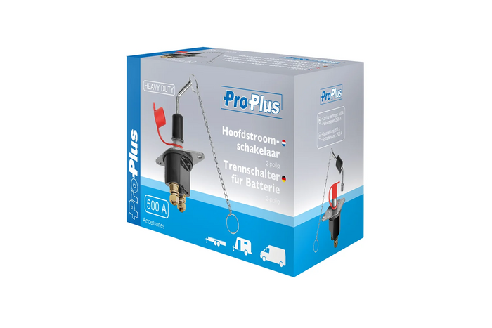 Odpojovač baterie 12–24 V ProPlus 347031 Zesílený 2pólový spínač