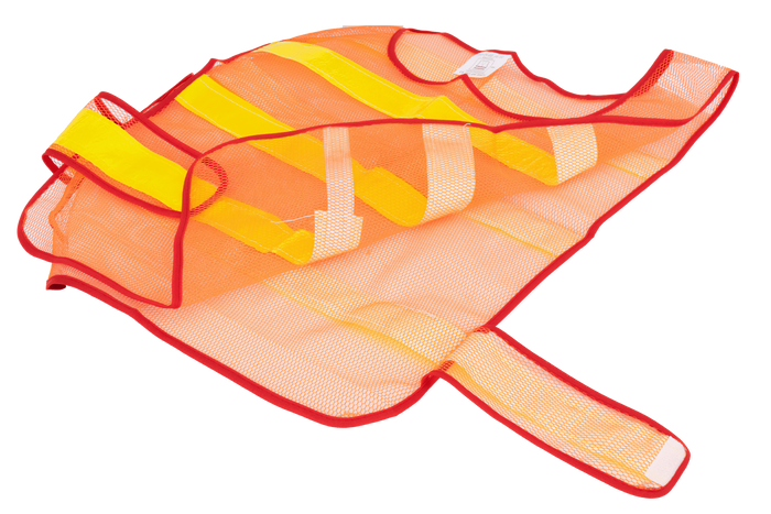 Reflexní vesta HERMON XXL oranžová s bočním suchým zipem