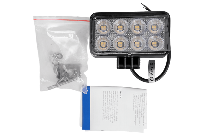LED pracovní reflektorová svítilna TT TECHNOLOGY BLACK TT.13306 32xLED 2560lm obdélníková
