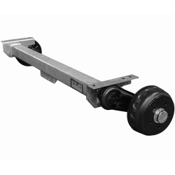 Brzděná náprava KNOTT VGB13M pro přívěs/nosič automobilů 1350 kg 1200 mm 1550 mm 5x112