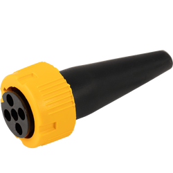 MANTES konektor pro zadní svítilny přívěsu bajonetový 5-PIN, žlutý, levý