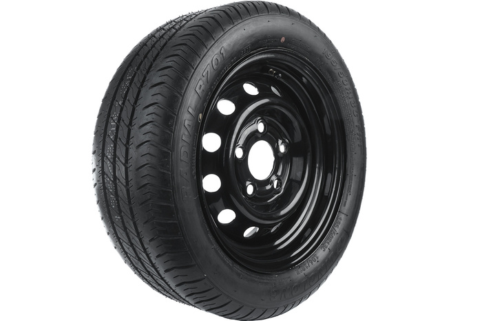 Vyztužené kolo pro přívěs LINGLONG TYRE 195/50 R13C 104/101N UNITRAILER RIM černý 5,5Jx13" 5x112 ET:30