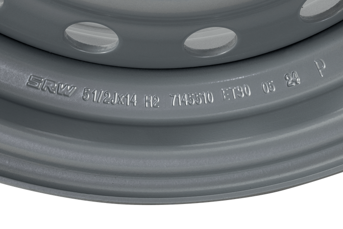 Ocelový disk pro přívěs UNITRAILER 5.5Jx14"H2 5x112 ET:30