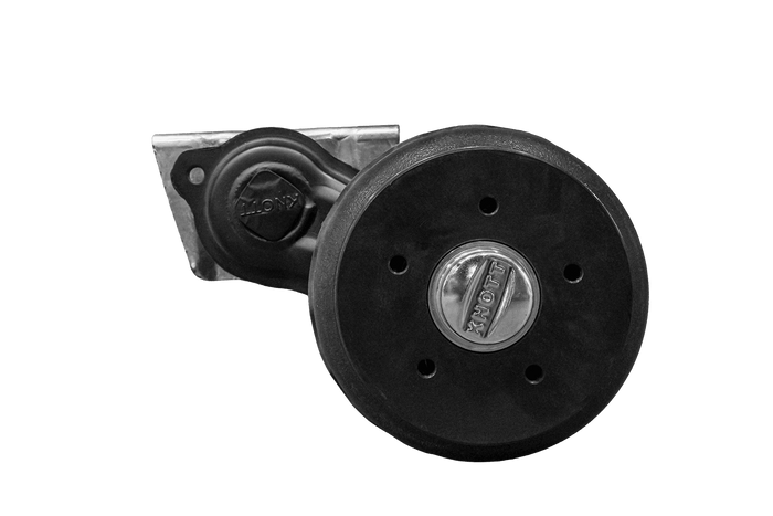Brzděná náprava KNOTT VGB13 pro přívěs/nosič automobilů 1350 kg 1350 mm 1800 mm 5x112
