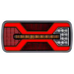 Zadní světlo KAMAR X-SPIDER L2430 bajonetové 5pinové 6 funkcí levé