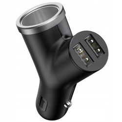 BASEUS Y Type 2xUSB nabíječka do auta, zásuvka do zapalovače 40W