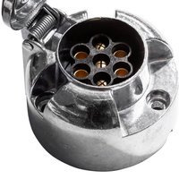 KAMAR 7-PINOVÁ zásuvka pro tažné zařízení přívěsu, kovová