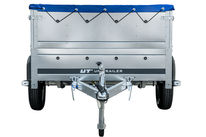 Přívěs Garden Trailer 230 KIPP s BIS bočnicemi a modrou plachtou