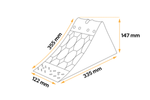 Klín pod kola E36 s montážním držákem LOKHEN výška: 147 mm
