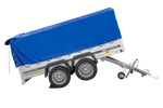 Dvounápravový přívěs 264x150 UNITRAILER GARDEN 265/2 KIPP s rámem H-800 a modrým krytem