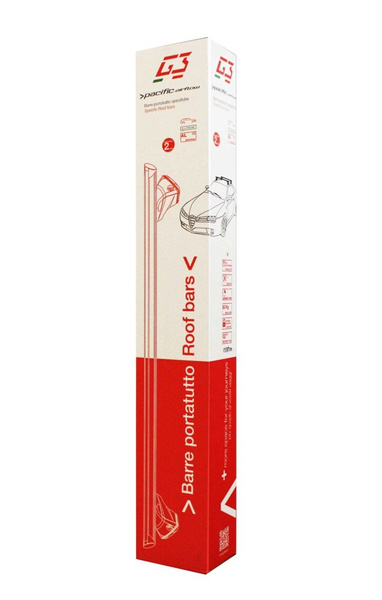 Hliníkový střešní nosič G3 Pacific Aero 64.230-68.129