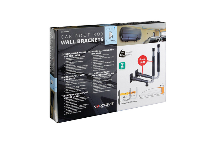 Nástěnné konzole pro střešní boxy LAMPA TYPE 1 boční podpěra 35-52 cm