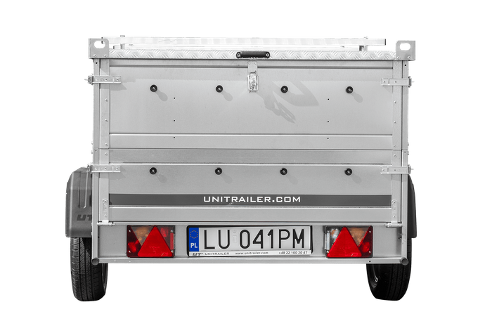 Lehký přívěs 200x125 UNITRAILER GARDEN 201 KIPP s bočnicemi BIS a hliníkovou plachtou