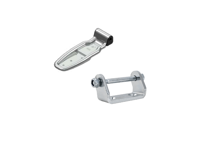 Boční pant s montážní konzolou STEELPRESS HB-01.270-02+UH-01 kompletní montáž na bok přívěsu