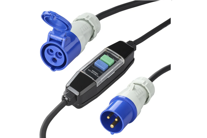 Adaptérový kabel CEE ProPlus 373589 s diferenciálním jističem 120 cm