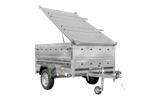 Lehký přívěs 200x125 UNITRAILER GARDEN 201 KIPP s bočnicemi BIS a hliníkovou plachtou