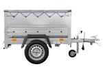 Lehký přívěs 150x106 UNITRAILER GARDEN 150 KIPP s bočnicemi BIS a šedou plachtou