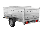 Jednonápravový přívěs 230x125 UNITRAILER GARDEN 230 KIPP s bočnicemi BIS a hliníkovou plachtou