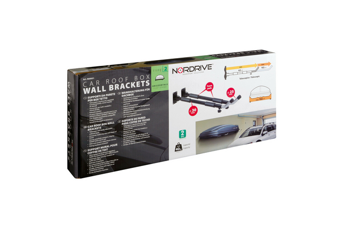 Nástěnné konzole pro střešní boxy LAMPA TYPE 2 plochá podpěra 62-102 cm