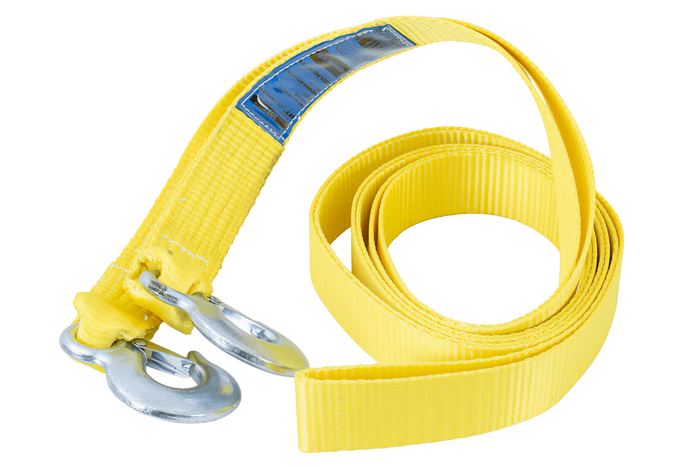 Tažné lano s háky Tažný popruh UNITRAILER 5m/50mm/6t žlutý